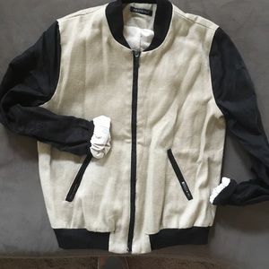 For Cynthia letterman style jacket coat. Size Med.